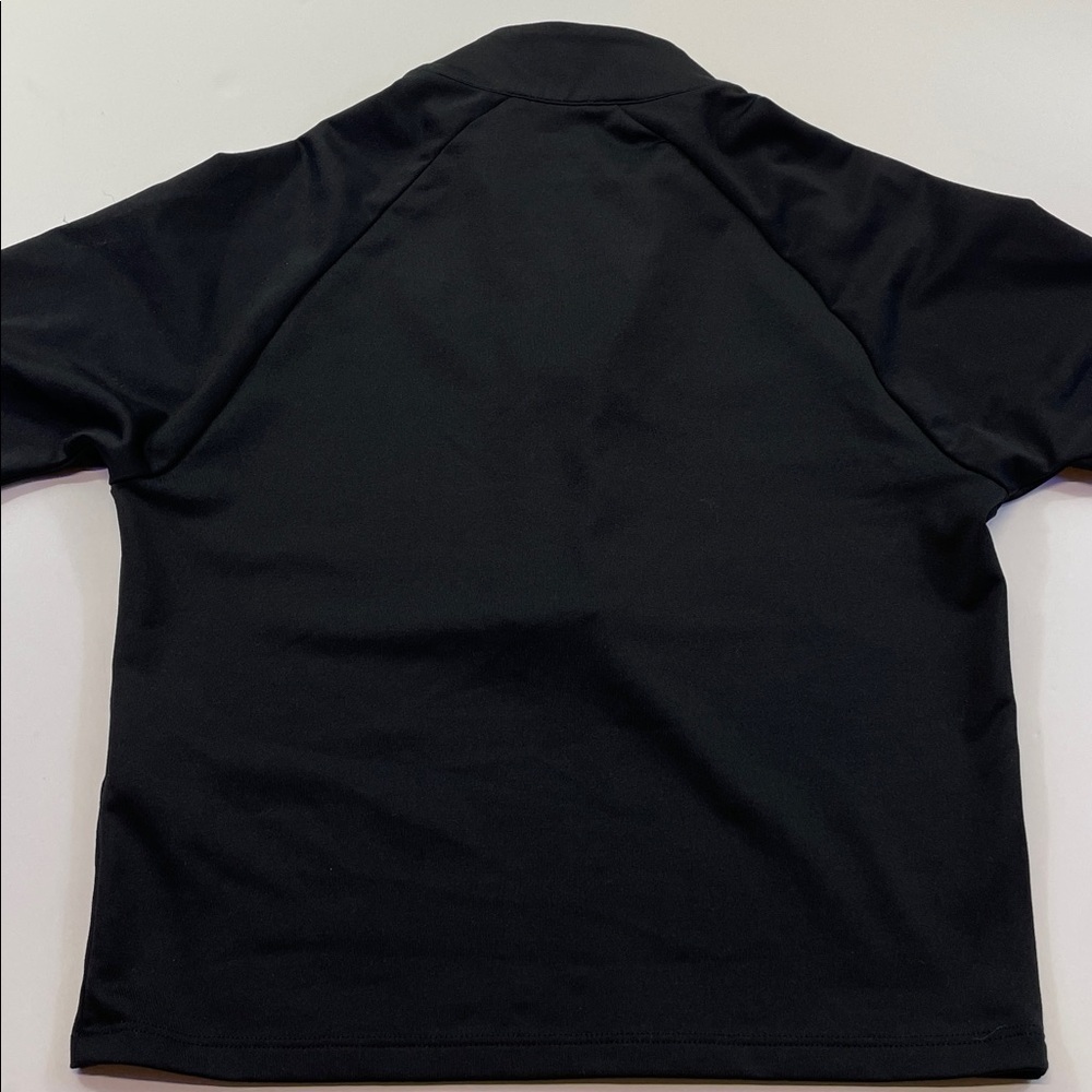 Victoria’s Secret PINK Black Quarter-Zip Crop Pullover Womens Sz S - Picture 7 of 7